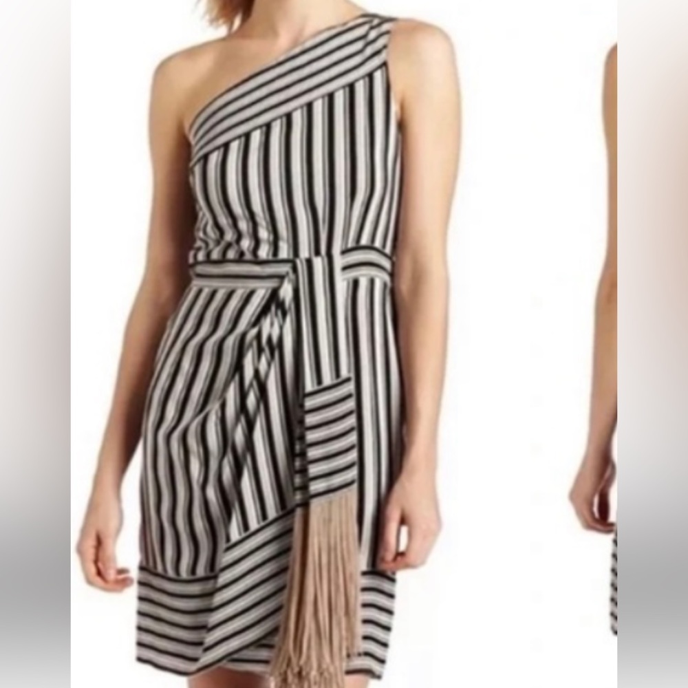 BCBG one shoulder mini dress